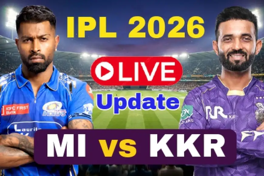 MI vs KKR Live Cricket Score: रोहित शर्मा आउट
